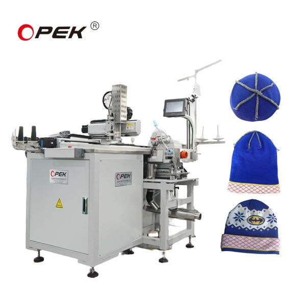 OPKE-300HS Knitted Hat Beanie Overlock Sewing Machine Industrial
