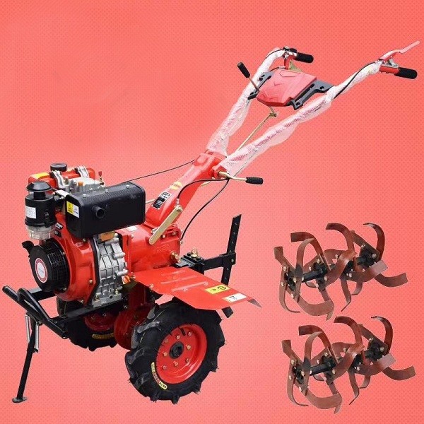 4.05KW Agriculture Machinery Equipment Tiller 178F Gear Electric Start Diesel