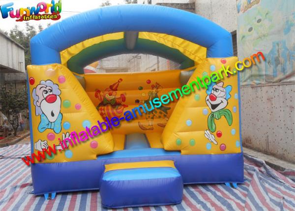 Quality Garden Clown Balloon Inflatable Bounce House , PVC inflatable Jumping Castles For Kids for sale