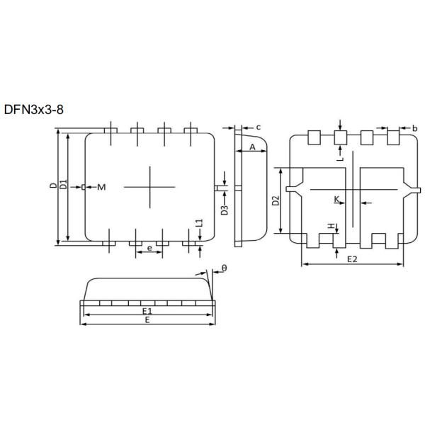 5G03SIDF 30V Dual Mosfet Switch Surface Mount Low Gate Charge