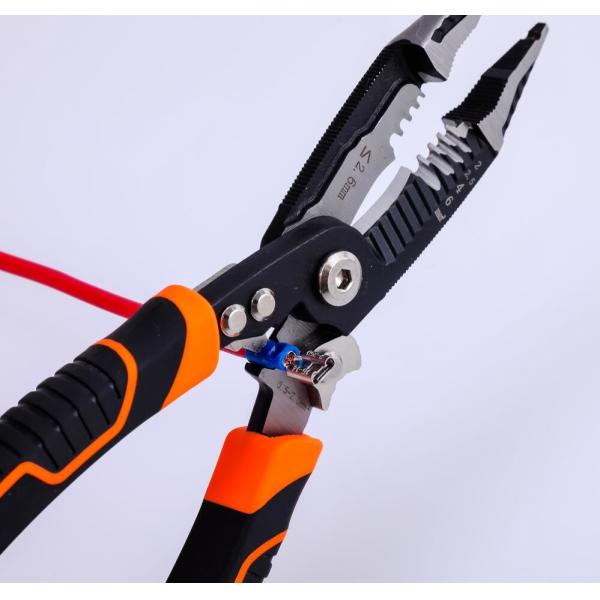 HRC62 Multifunction Pliers 15mm Cutting Blade Fast Harden Wire Cutting Wire Stripping Pliers