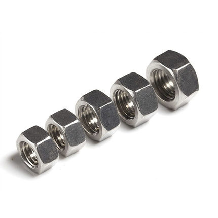 Rustless Hexagonal Galvanized Lock Nuts , Fine Thread Nuts Class 4.8 Q195