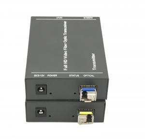  Audio DVI Video To Fiber Fiber Ethernet Media Converter 1920 X 1080P 60Hz External Stereo Manufactures