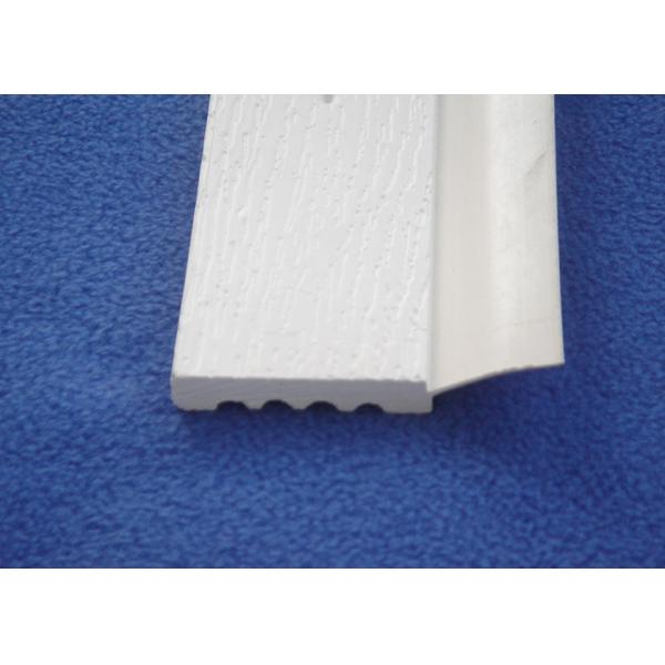 Garage Door Stop PVC Trim Moulding, White PVC Garage Door Weather Strip