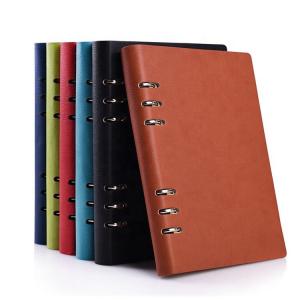  Custom Black A5 Leather Notebook Printing 96 Sheets For Promotion Manufactures