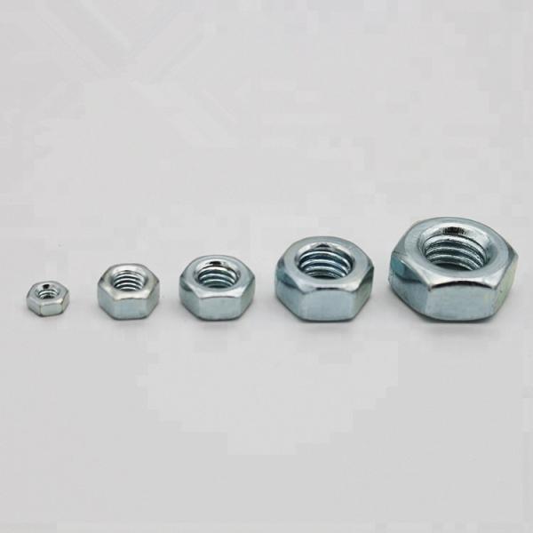 Construction Thick Din 934 Nut Hexagonal Nut Zinc Plated Clean Smooth Surface