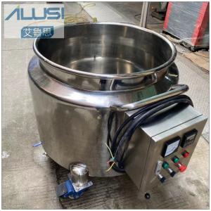  316 Stainless Steel Semi Open Lid Double Jacket Storage Tank Can Move Cooling and Heating Oil Tank Manufactures