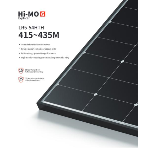 Longi Himo 6 Explorer LR5-54HTH 415w 420w 425w 430w 435w Power Solar Panels