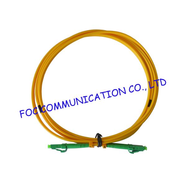 LC / APC fiber patch cord Duplex G.657A2 Corning Fiber Bend Insensitive