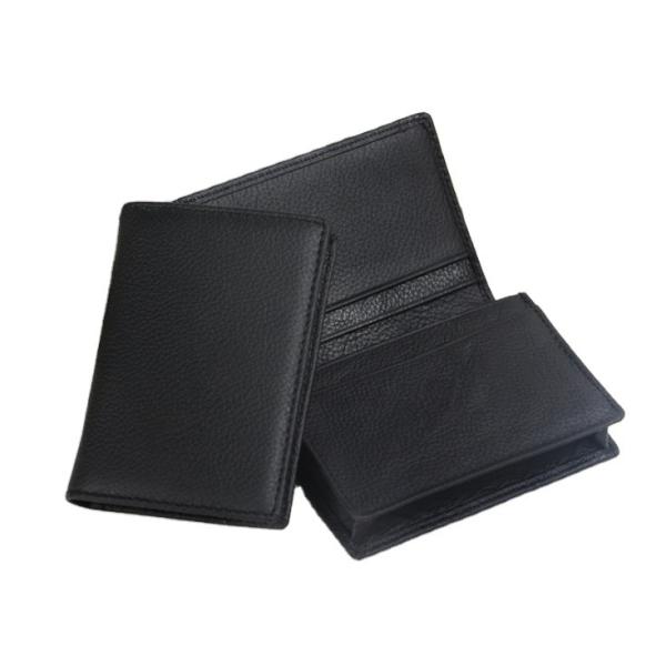 OPP Bag 15P Mens PU Leather Wallet Slim RFID Embossed Card Holder