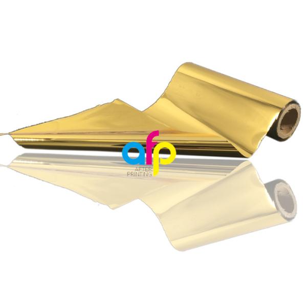 Both Sides Hot Stamping Gold Foil , 640mm * 120m Size Heat Transfer Foil