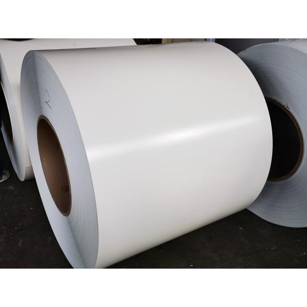 AA3105 0.76mm x 1219mm High Glossy White Color PE  Paint Pre-Painted Aluminum Coil Used For Roller Shutter Door Making