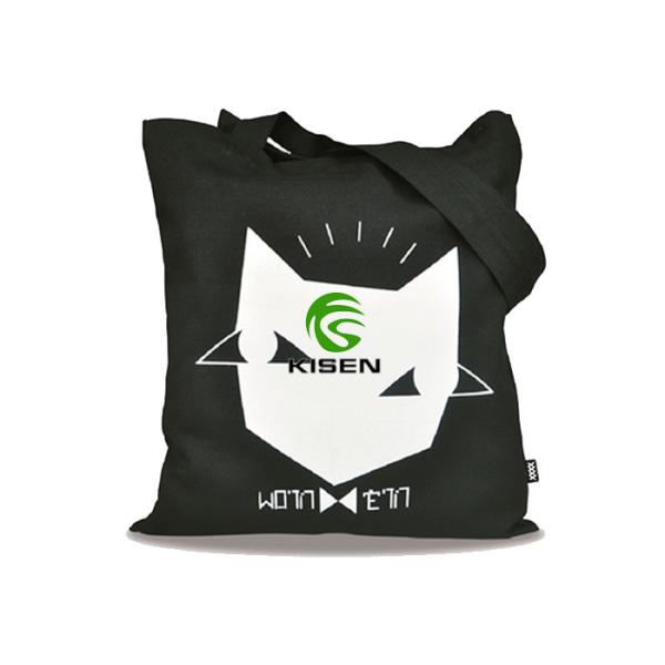 Washable Hand Cotton Canvas Shopping Bags Cotton Fabric Silk Screen Printing