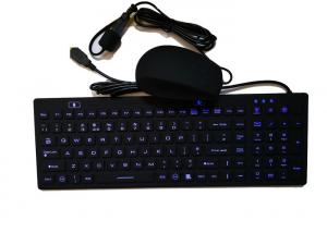 106 Key Washable 800DPI PS2 cable Rubber Keyboard Mouse Manufactures