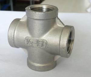  ASTM 316L Stainless Steel Cross Pipe Fitting 1 Inch Customized Manufactures