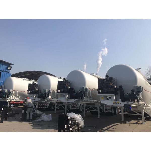 Heavy Duty Bulk Cement Tanker Truck / Bulk Cement Trailer Silo 25 CBM