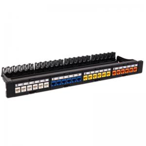  CAT5 CAT6 Network Patch Panel UTP Blank Unloaded RJ45 24 Port Patch Panel Manufactures