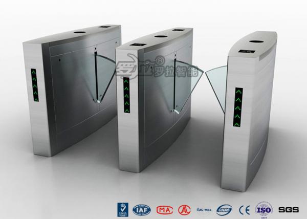Quality Retractable Flap Barrier Turnstile Durable Anti Pinch Function Time Attendance System for sale