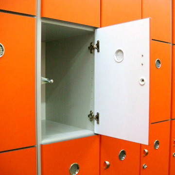 Yellow 4 Tier Lockers with On - Site Assembly For Swimming Pool