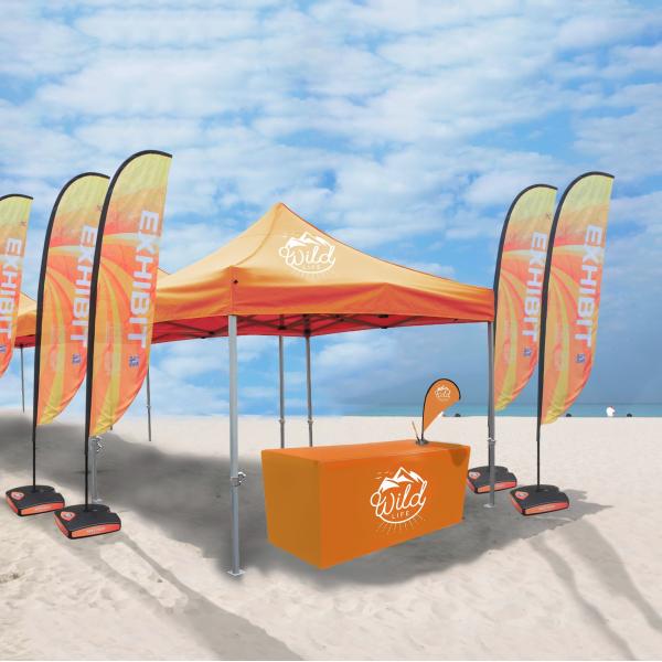 Promotional Events Trade Show Tents Custom Logo Printed Extendable Legs