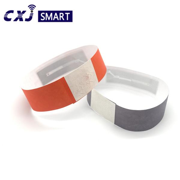 Disposable RFID NFC Wrist Band Smart Weatherproof Dupont Paper Material