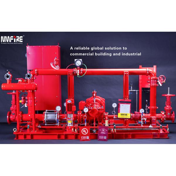 UL / NFPA20 500GPM Skid Mounted Fire Pump With Centrifugal End Suction Fire Pump Sets