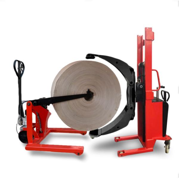 Custom Roll Handling Solutions Electric Semi Electric Stackers For Paper And Packaging Industries