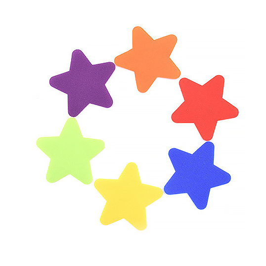 Nylon Colorful Carpet Spot Markers 180mm Self Adhesive For Educational Game