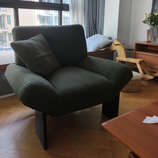 Custom Luxury Leisure Designer Chair Home Office Hotel Living Room Club Reception Negotiation Single Solid Wood Accent Chair