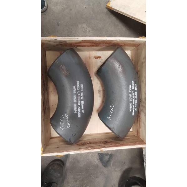 Seamless Butt Weld Symbol Elbow 90° 33.7*2.6 EN10253-2/P265GH Black Painting