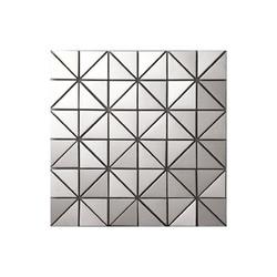 Custom 1.0mm Thickness Stainless Steel Mosaic Tile Sheets For Kitchen Bathroom Manufactures