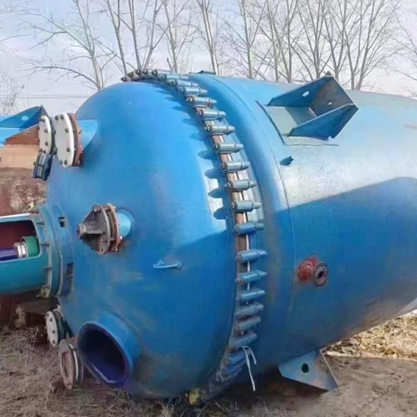 Used Jacketed Chemical Enamel Reactor Anchor Agitator 10-100L