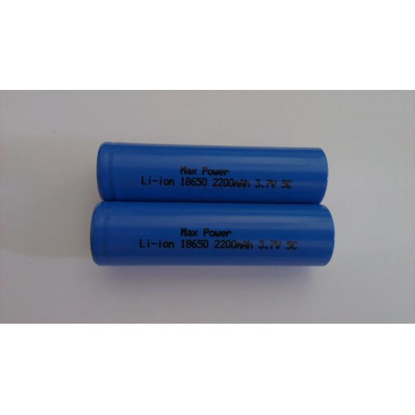 18650 2200mAh 3.7V Lihtium Ion Rechargeable Batteries High Rate 5C 10C CE UL