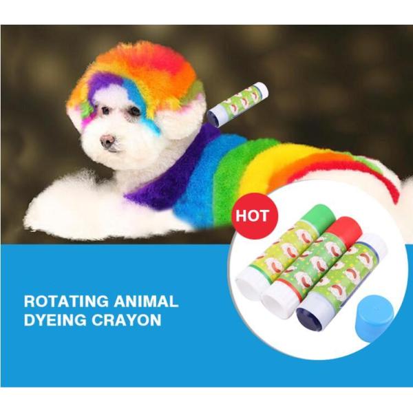 3 color long-lasting animal marker crayon/safety and beauty color rotating animal marker crayon