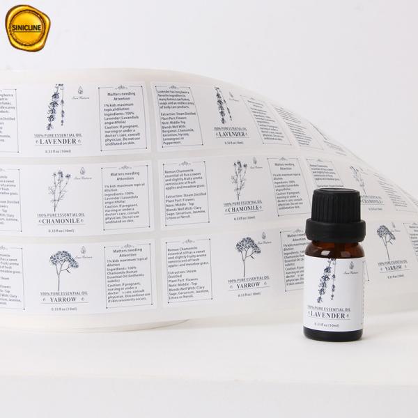 Custom Matte Paper Bottle Labels Packaging Labels For Beauty And Skincare