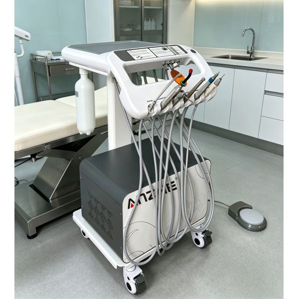 High-Quality Mobile Dental Trolley with Air Compressor | Portable Dental Treatment Unit for Clinics & Mobile Services | Silent & Efficient Mobile Dental Cart
