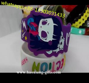  wholesale OEM letter printed silicone  bracelet cheap custom silicone wristband Manufactures