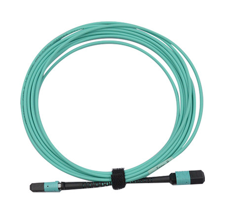 MPO/PC/F to MPO/PC/F for OM3 with 12B 3.0mm for 1M/5M/10M OFNP/LSZH Aqua B