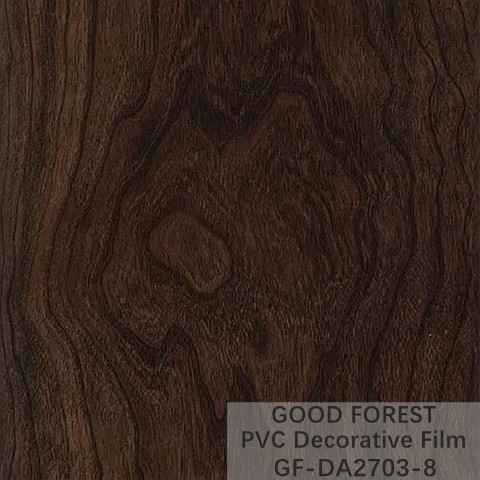 Wooden Grain Dark Wood Film Decorative 0.25mm - 0.60mm Thickness