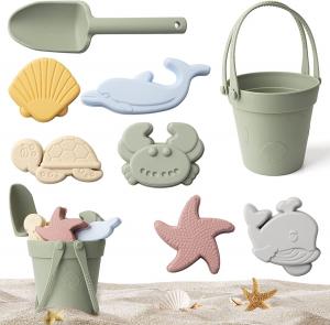  Silicone Educational Toys Bucket Molds Set Kids Beach Silicone Sand Toys Manufactures