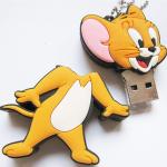 Film Characters Cartoon USB Flash Drives, Tom and Jerry Soft PVC USB Memory
