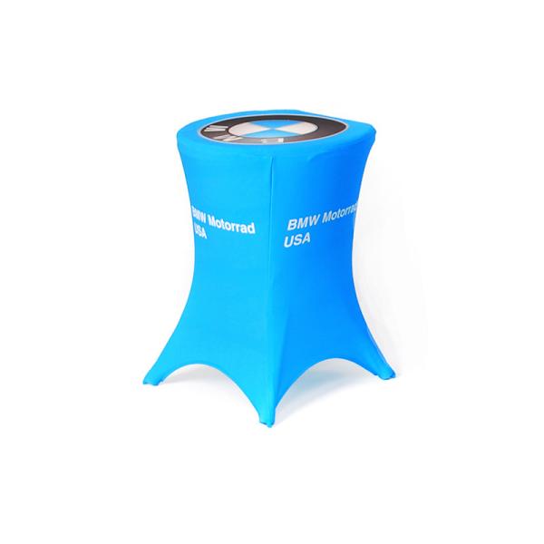 Tension Fabric Event Table Covers , Polyester Custom Printed Tablecloths