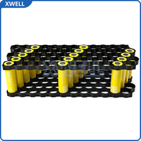 Premium 18650 Lithium Battery Offset One-Piece Holder, Non-Disassemblable, 19.2mm Cell Center Spacing