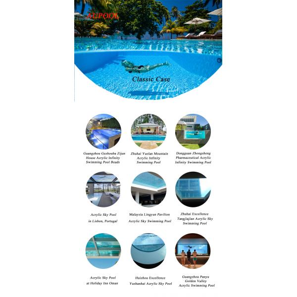 Acrylic Inground Fiberglass Pool Shell for Intex Indoor Swimming Pool Outdoor
