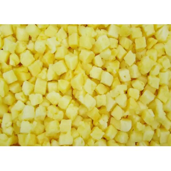 HACCP 10kg Organic 10mm IQF Frozen Pineapple Slices