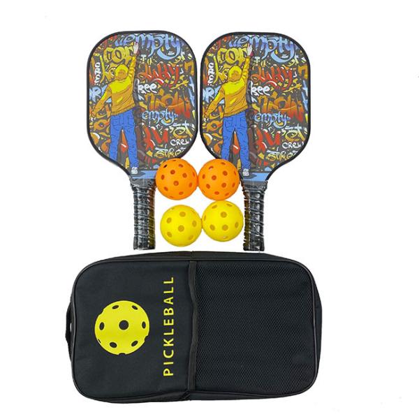 Raquete Fiber Carbon Pickleball Paddle Pp Honeycomb Custom Logo Pickleball