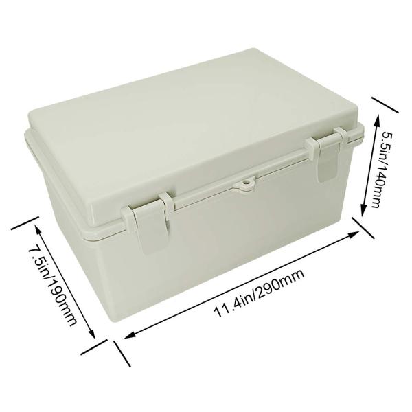 Bottom Plate 29x19x14cm Hinged Lock Enclosures Polycase