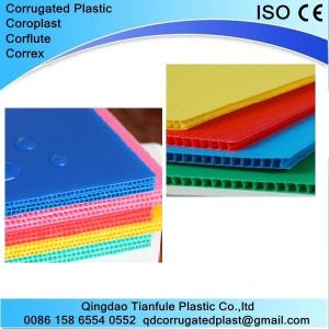  2-12mm Polypropylene PP Corrugated Plastic Sheet Manufactures