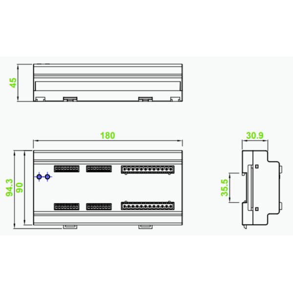 Data Center AC 220/380V Multi Circuit Energy Meter / Server Power Meter