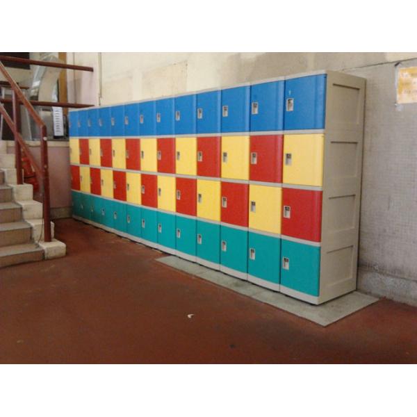 Graffiti Proof 4 Tier Yellow Plastic School Lockers No On - Site Assembly